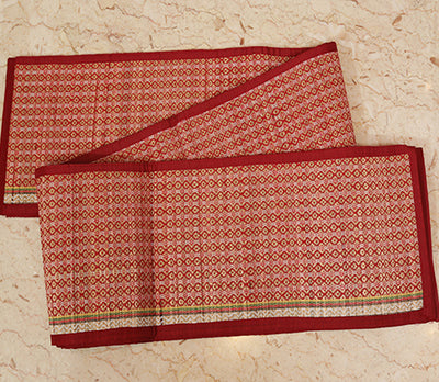 Madur Kathi Mats - For Yoga, Outdoor use, Blinds, Ethnic Floor Mats - Red