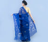 Handloom Jamdani Saree - Navy Blue