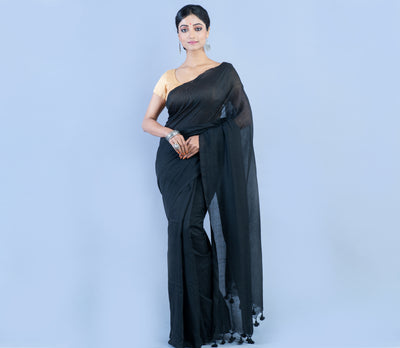 Handloom Saree - Black