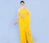Handloom Saree with all over Zari Work - Yellow