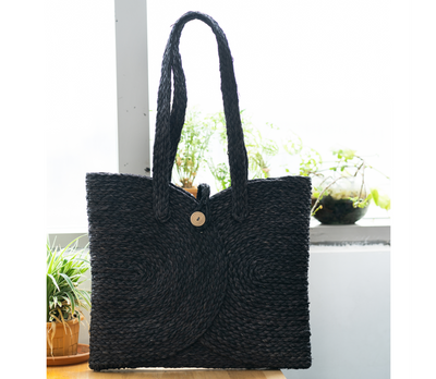 Multi Utility Bag of Sabai Grass - Black