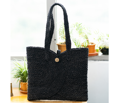 Multi Utility Bag of Sabai Grass - Black