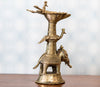 Authentic Dokra Art from Odisha - Elephant Lamp Big