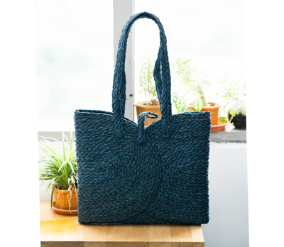 Multi utility bag of Sabai Grass - Blue