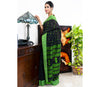 Neemki Kaj on Handloom Saree - Black