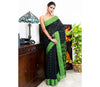 Neemki Kaj on Handloom Saree - Black