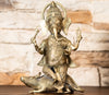 Authentic Dokra Art from Odisha - Seated Ganesha