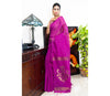 Purple 'Chumki-Kaj' Handloom Saree