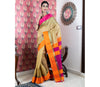 Handloom Saree All Over - Orange and Purple