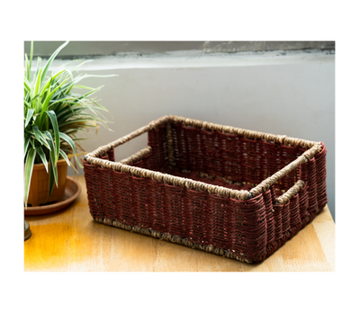 Multi Purpose Tray of Sabai Grass - Maroon