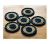 Coaster Set of Sabai Grass - Blue & Natural