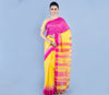 Handloom Silk Saree - Yellow & Purple