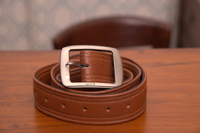 Genuine Leather Belt for Men - Brown