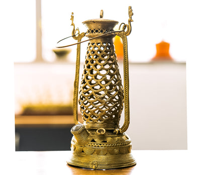 Authentic Dokra Art from Odisha - Lantern