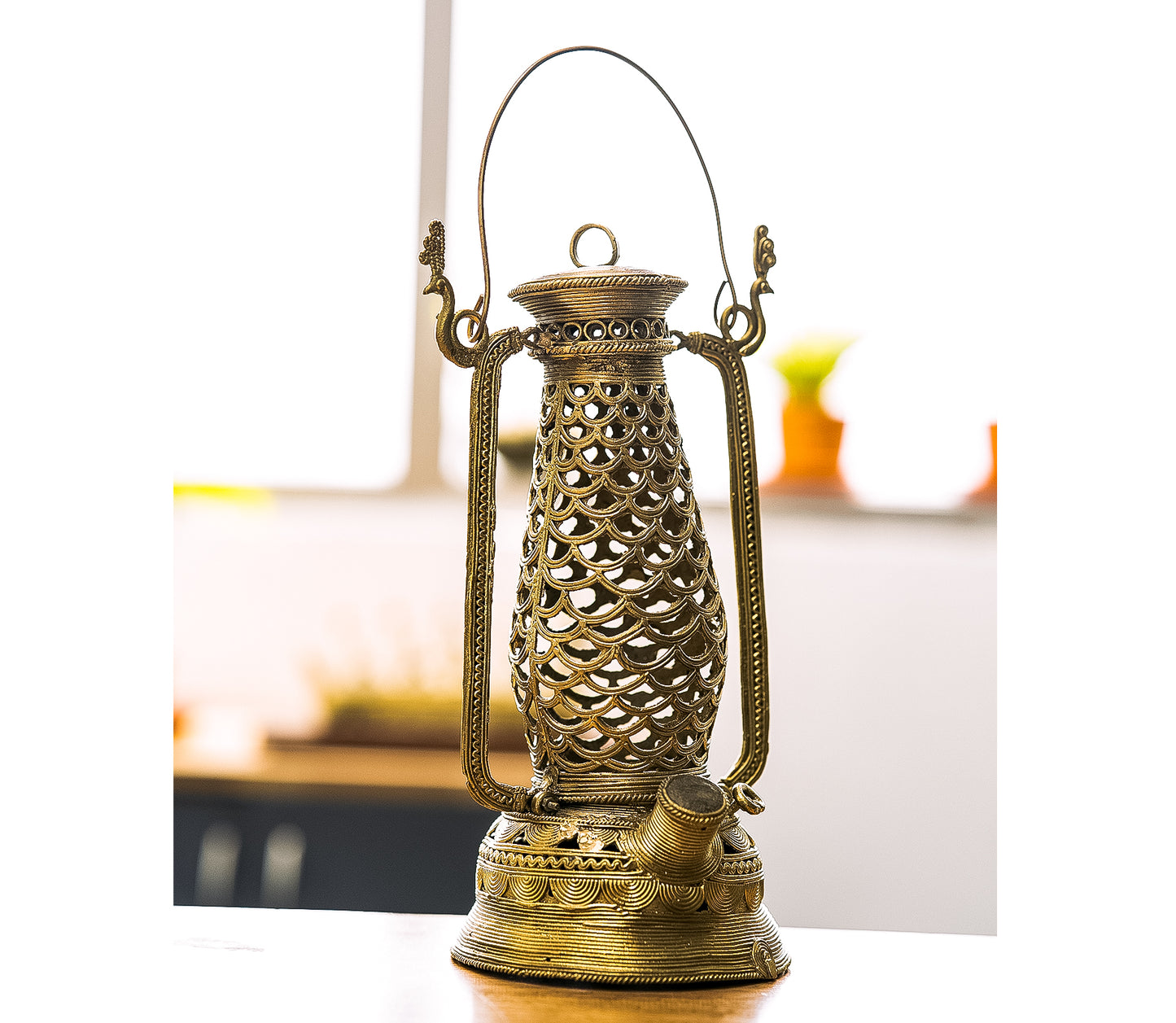 Authentic Dokra Art from Odisha - Lantern