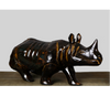 Wooden Rhino from Assam - Dark Brown