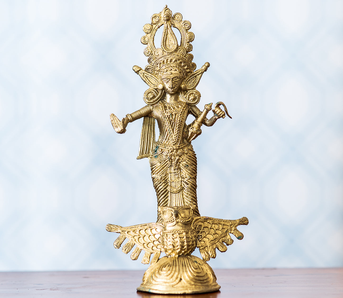 Authentic Dokra Craft - Standing Laxmi Idol
