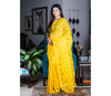 Handloom Jamdani Saree With all Body Work - Yellow