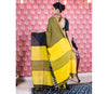 Handloom Cotton Saree with Maddhabani Design in Yellow