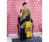 Handloom Cotton Saree with Maddhabani Design in Yellow