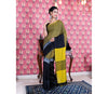 Handloom Cotton Saree with Maddhabani Design in Yellow