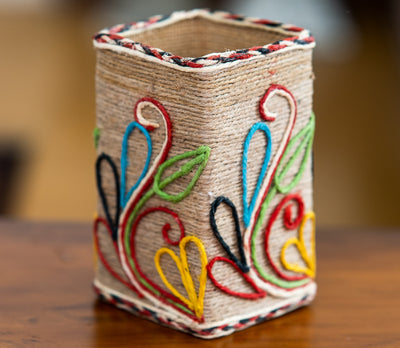 Jute Pen Stand from West Bengal