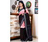 Sambalpuri Saree - Pure Cotton - Pink and Black