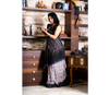 Sambalpuri Saree - Pure Cotton - Black, Grey & Pink