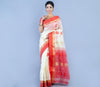 Handloom Saree - Red and White