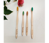 Natural Bamboo Toothbrush - 2 Adults & 2 Kids Combo