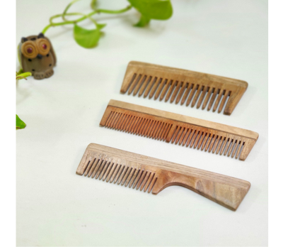Neem Wood Comb - Set of 3