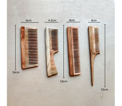 Neem Wood Comb - Set of 4