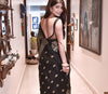 Black Linen Saree