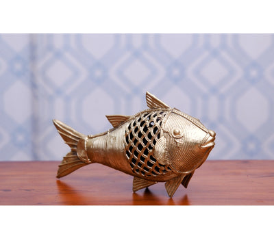 Authentic Dokra Art from Odisha - Fish