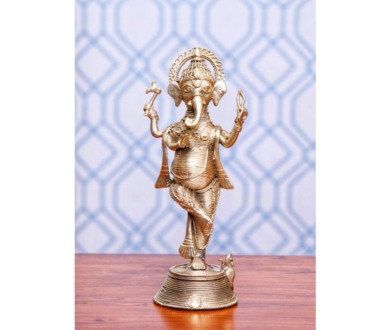Authentic Dokra Art from Odisha - Ganesh