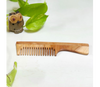 Neem Wood Combs (Fine teeth with handle comb & Dual teeth comb)