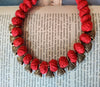 Ethnic Handcrafted Necklace - Red