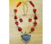 Ethnic Handcrafted Necklace - Red