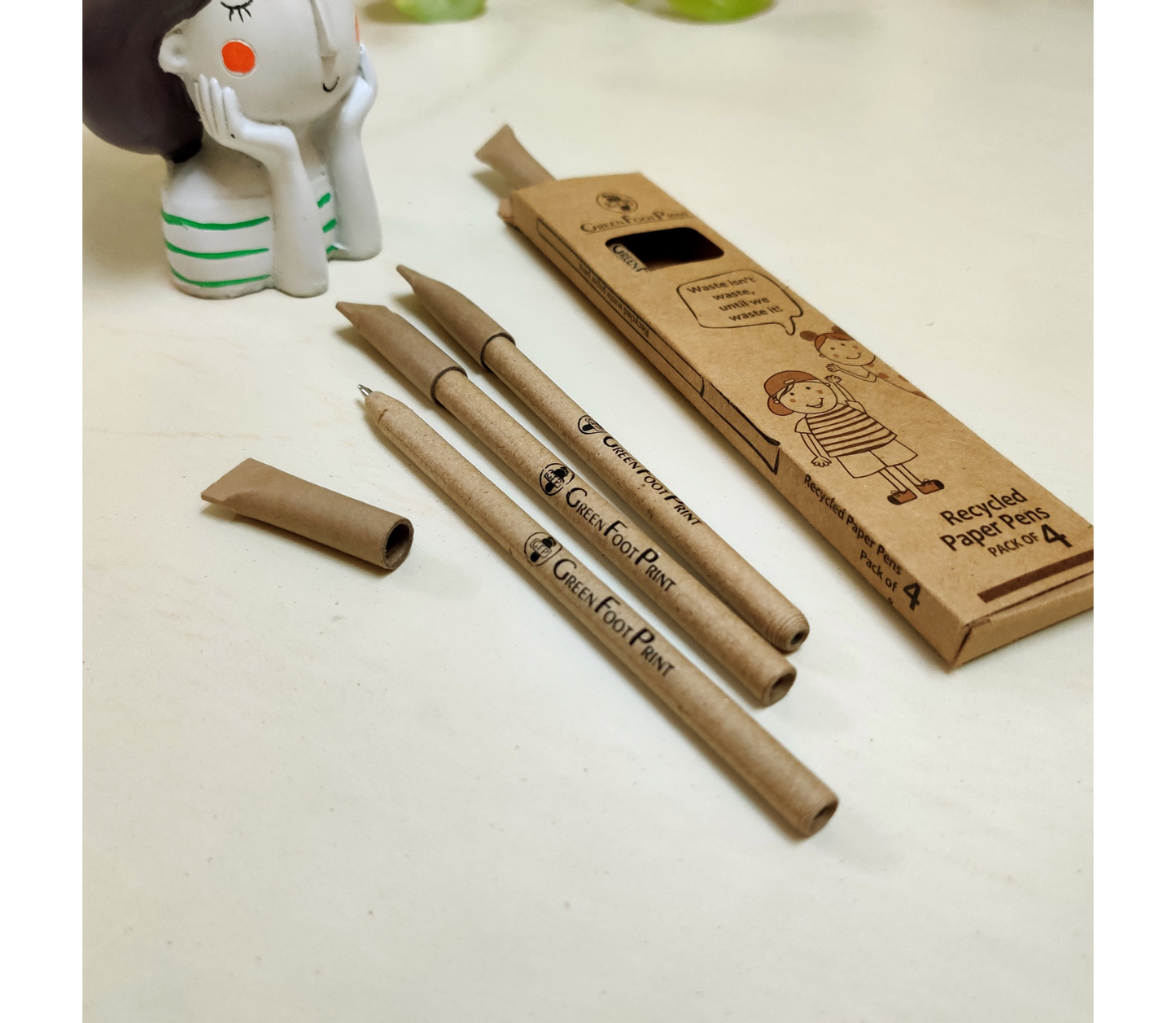 Recycled Paper Pens - Set of 8 - ArtisanSoul