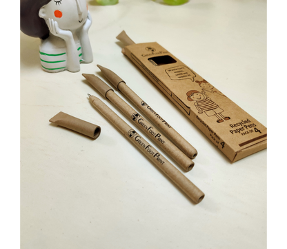 Recycled Paper Pens - Set of 8 - ArtisanSoul