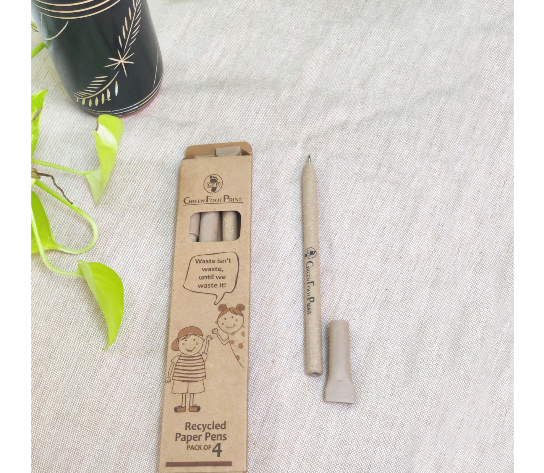 Recycled Paper Pens - Set of 8 - ArtisanSoul
