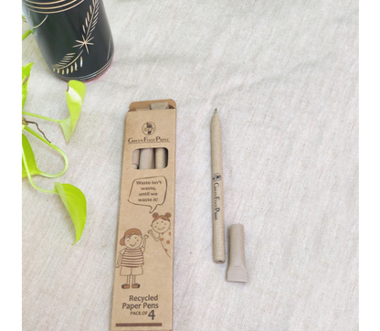 Recycled Paper Pens - Set of 8 - ArtisanSoul
