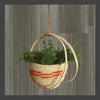 Sabai Grass Planter with two ring - Natural and Orange