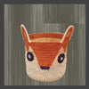 Planter of Sabai Grass - Squirrel face design