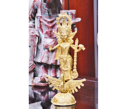 Authentic Dokra Craft - Standing Saraswati Idol