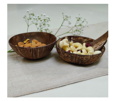 Coconut Shell Snack Bowls Pack - 2