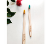 Natural Bamboo Toothbrush - 2 Adults & 2 Kids Combo