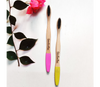 Bamboo Toothbrush with Neem Wood Tongue Cleaner