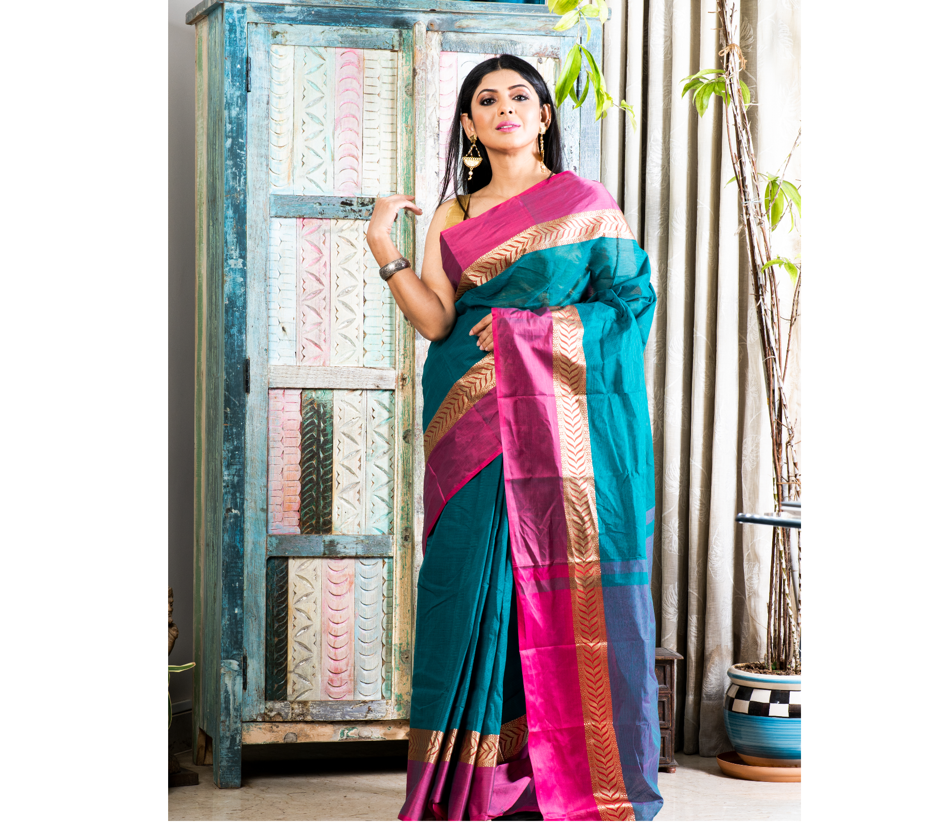 Handloom tant saree outlet