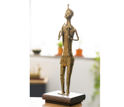 Authentic Dokra Art from Odisha - Tribal Man